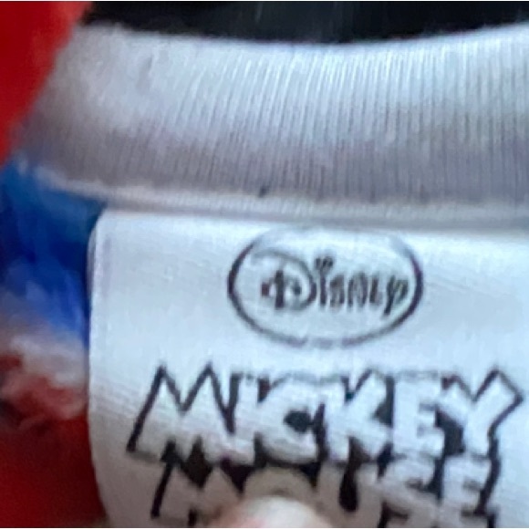 Red And Blue Disney Micky Mouse Soft Robe - Picture 4 of 4